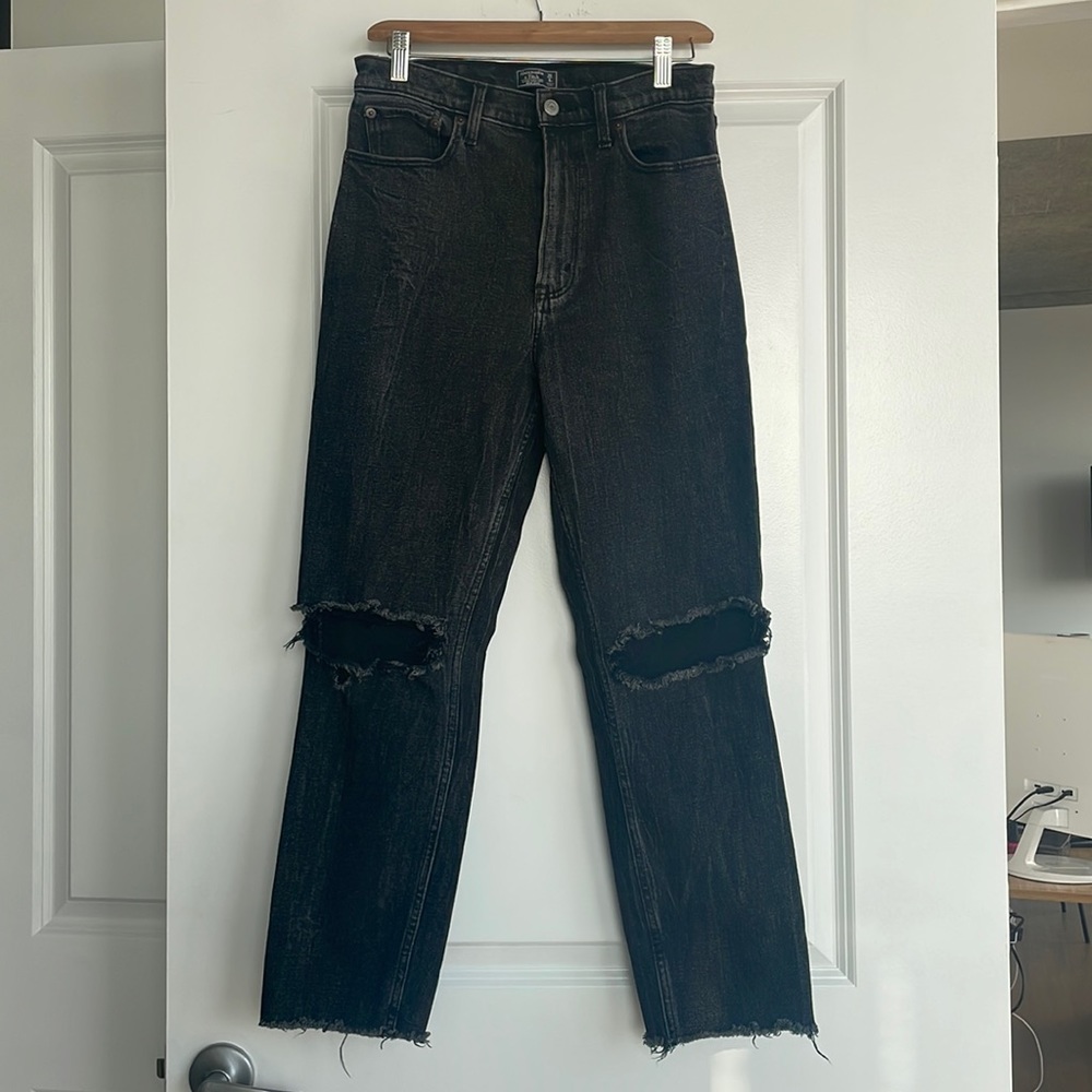 Abercrombie ultra High Rise mom jeans